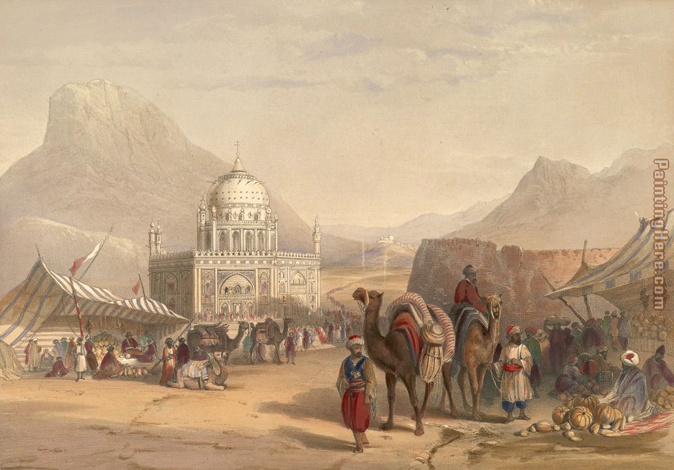 Temple of 'Ahmed Shauh', King of Afghanistan painting - Unknown Artist Temple of 'Ahmed Shauh', King of Afghanistan art painting